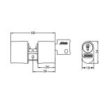 CILINDRO STAM 1005 CLASSIC 68MM CROMADO