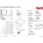 CORREDIÇA INVISÍVEL HARDT 550MM AMORTECEDOR