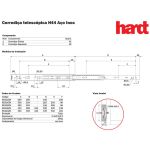 CORREDIÇA TELESCOPICA INOX HARDT H44 300MM