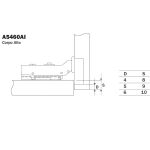 DOBRADIÇA CANECO 35 HARDT CLIP INOX AMORTECEDOR CURVA C/100