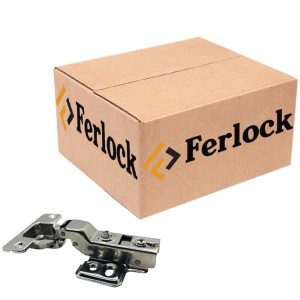 DOBRADIÇA CANECO 35 CAL FIXO INOX FERLOCK AMOR CURVA C/100