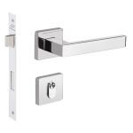 FECHADURA HATO 2 QUADRADA EXTERNA INOX POLIDO