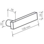 FECHADURA MOBIA QUADRADA EXTERNA INOX POLIDO