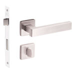 FECHADURA MOBIA QUADRADA BANHEIRO INOX ESCOVADO