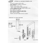 FECHADURA PORTA CORRER 2468 C/PUXADOR CONCHA CROMADA