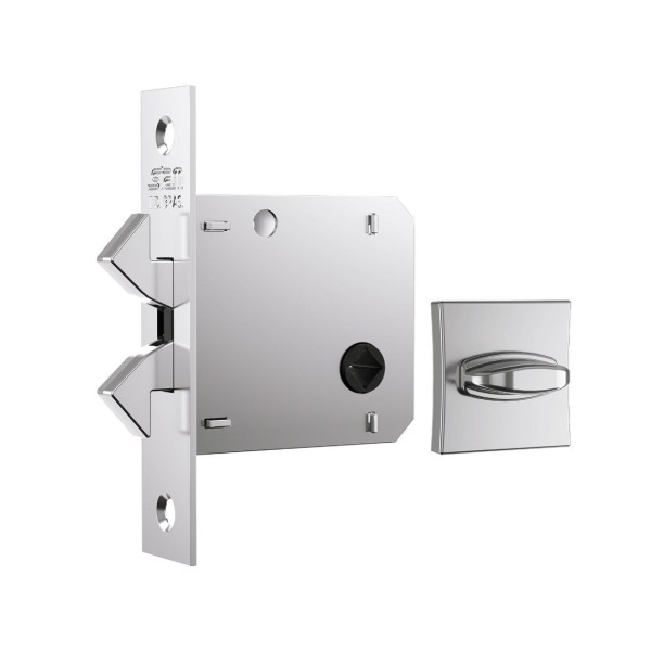 FECHADURA PORTA CORRER BIEL 1006-S WC QUADRADA CLASSIC CROMADO