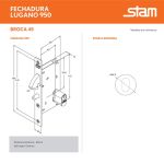 FECHADURA PORTA CORRER STAM LUGANO 950 REDONDA EXTERNA ANTIQUE