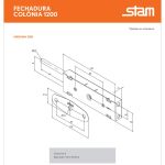 FECHADURA PORTA ENROLAR COLÔNIA 1200 TETRA PRETO