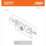 FECHADURA PORTA ENROLAR NIDDA 201 PRETO