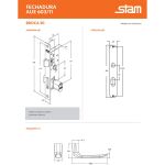 FECHADURA SERRALHEIRO STAM AUE 603/11 INOX POLIDO