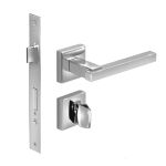 FECHADURA SLOT QUADRADA BANHEIRO INOX POLIDO