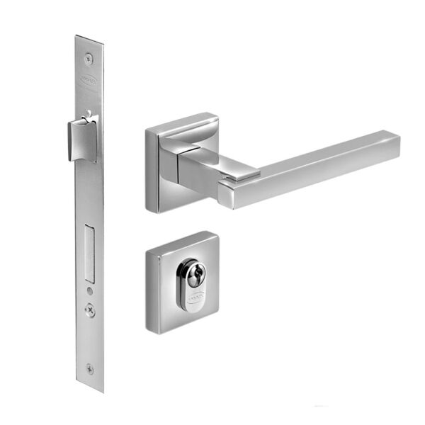 FECHADURA SLOT QUADRADA EXTERNA INOX POLIDO