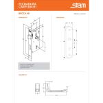 FECHADURA STAM CARPI 814/11 ESPELHO INTERNA INOX POLIDO