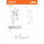 FECHADURA STAM CARPI 824/11 ESPELHO BANHEIRO ANTIQUE