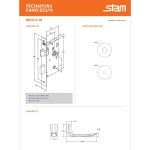 FECHADURA STAM FANO 823/11 REDONDA BANHEIRO INOX POLIDO