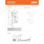 FECHADURA STAM FANO 803/21 REDONDA EXTERNA ANTIQUE