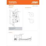 FECHADURA STAM FANO 803/21 REDONDA EXTERNA INOX POLIDO