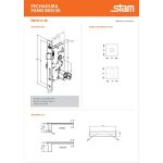 FECHADURA STAM FANO 803/35 QUADRADA EXTERNA PRETO FOSCO