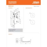 FECHADURA STAM FANO 813/11 REDONDA INTERNA INOX POLIDO