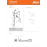 FECHADURA STAM FANO 813/21 REDONDA INTERNA INOX POLIDO