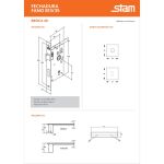 FECHADURA STAM FANO 813/35 QUADRADA INTERNA PRETO FOSCO