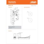 FECHADURA STAM FANO 823/21 REDONDA BANHEIRO INOX POLIDO