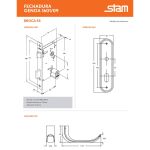 FECHADURA STAM GENOA 1601/09 ESPELHO EXTERNA INOX POLIDO