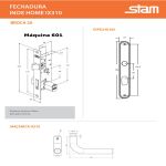 FECHADURA STAM INOX HOME IX310 EXTERNA POLIDO