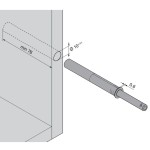 FECHO TOQUE BLUM LONGO TIP-ON 76MMX10MM 956A.1004