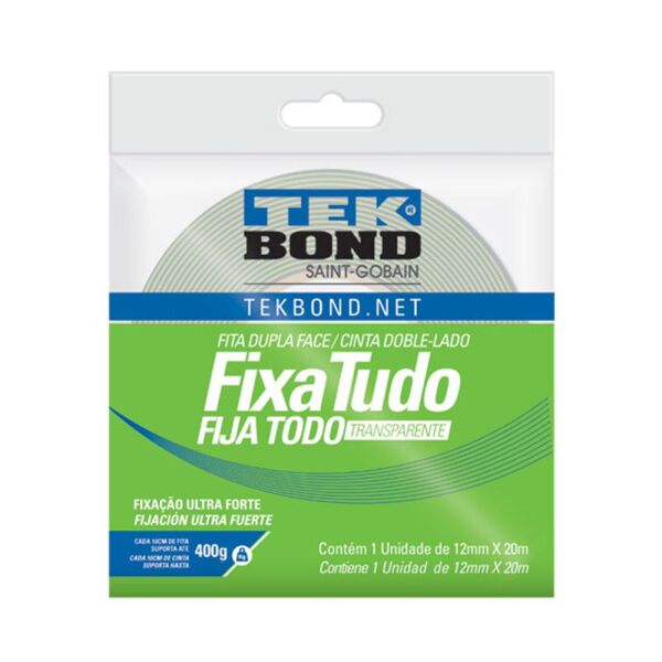 FITA DUPLA FACE TEKBOND 12MMX20M