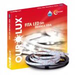 FITA LED OUROLUX 4.8W 12V 6400K IP65 60L/M 5 METROS DIMERIZÁVEL