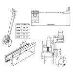 HASTE DE COMANDO FERMAX HAS24 40CM MARROM PARA ALUMÍNIO