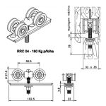 KIT 13 FERMAX ROLDANA CÔNCAVA DUPLA BLINDADA RRC04