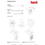 KIT C/10 DOBRADIÇAS INVISÍVEL PEQUENA 45X12MM CROMADA