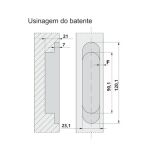 KIT C/2 DOBRADIÇAS INVISÍVEL IN230 60KG HAFELE