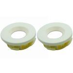 KIT C/2 LED EMBUTIR CIRCULAR PEQUENO D354 3000K BRANCO