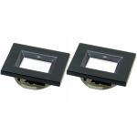 KIT C/2 LED EMBUTIR RETANGULAR E314 3000K PRETO