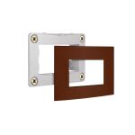 KIT C/3 PLACAS MARGIRIUS SLEEK MÓVEL 65X45MM MARROM