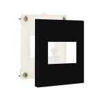 KIT C/2 PLACAS MARGIRIUS SLEEK MÓVEL 70X70MM PRETO