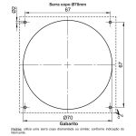 KIT C/2 PLACAS MARGIRIUS SLEEK MÓVEL 80X80MM MARROM