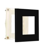 KIT C/2 PLACAS MARGIRIUS SLEEK MÓVEL 80X80MM PRETO