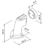 KIT C/3 PRENDEDOR PORTA MAGNÉTICO 808 ZAMACK CROMADO