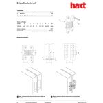 KIT C/3 DOBRADIÇAS INVISÍVEL MÉDIA 62X15MM CROMADA