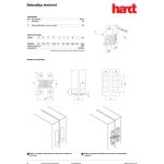 KIT C/4 DOBRADIÇAS INVISÍVEL GRANDE 94X19MM CROMADA