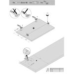 KIT DOBRADIÇA SISTEMA AVENTOS HF CLIP TOP 78Z5530T23