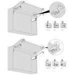 KIT DOBRADIÇA SISTEMA AVENTOS HF CLIP TOP 78Z5530T23