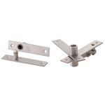 KIT PORTA PIVOTANTE IMAB COM REGULAGEM INOX 0283 ESCOVADO