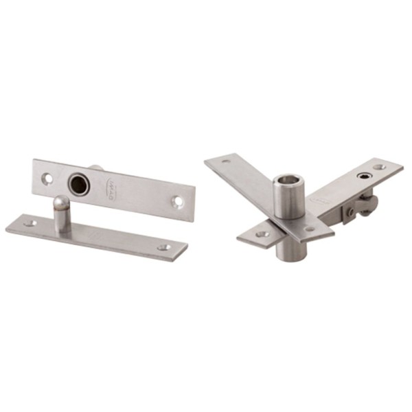 KIT PORTA PIVOTANTE IMAB COM REGULAGEM INOX 0283 ESCOVADO