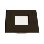 LED POP EMBUTIR QUADRADA 39X39MM LUMITEK QUENTE MARROM