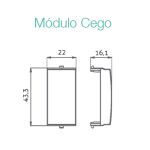 MÓDULO MARGIRIUS SLEEK CEGO C/2 BRANCO